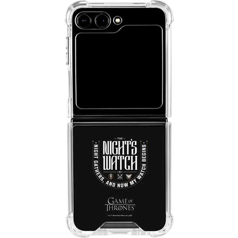Game of Thrones: The Nights Watch Galaxy Z Flip6 Clear Case